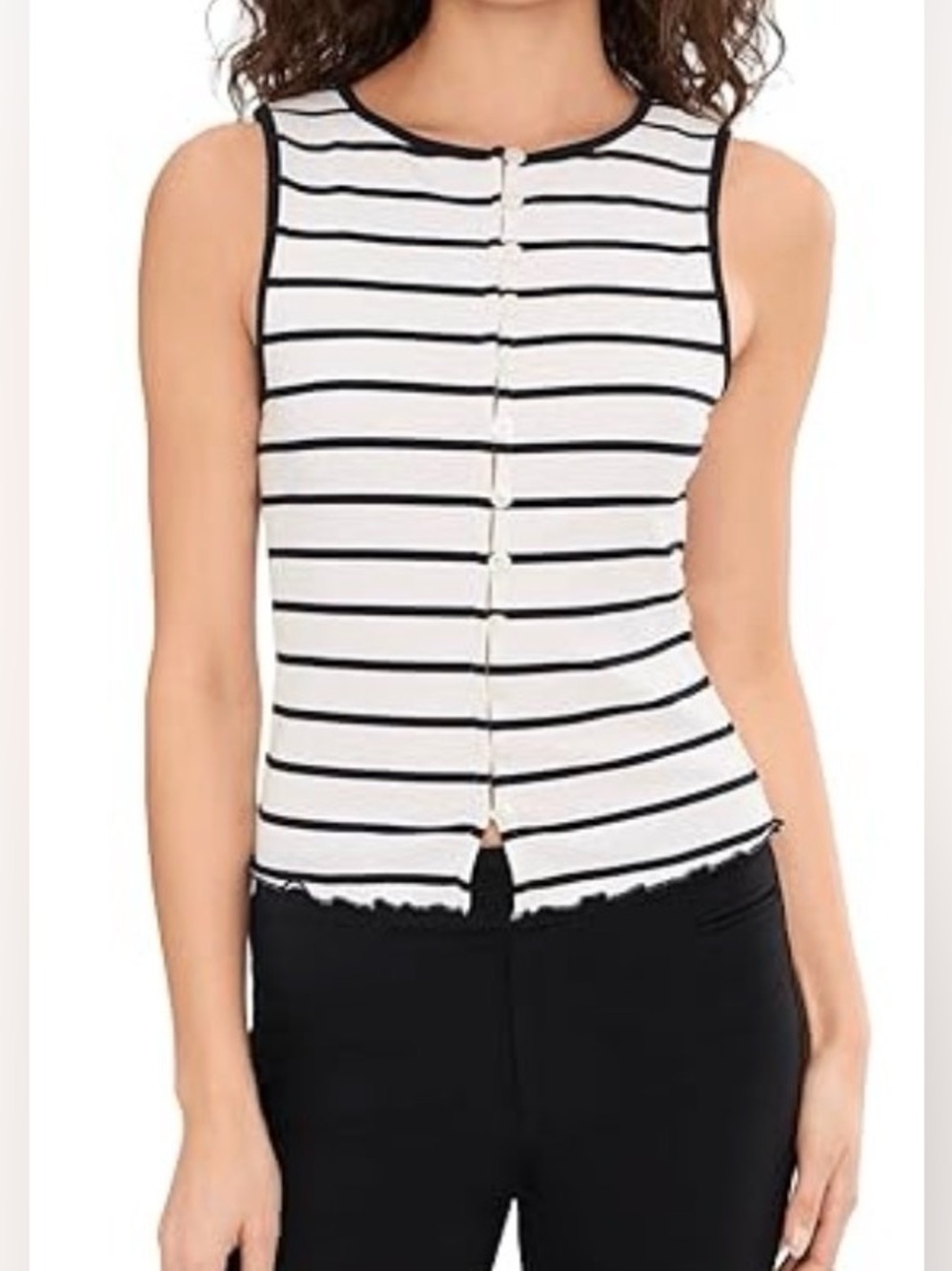 Free People Tilly Striped Vest - Picture 2 of 11